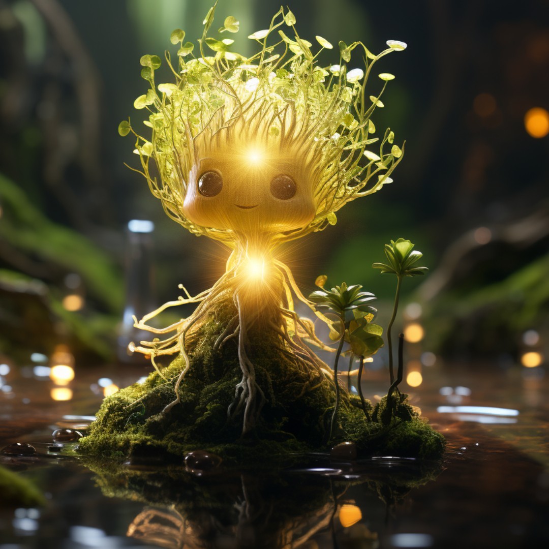 The established glowing Treegen character